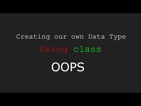 Video: Hur klass är en användardefinierad datatyp?