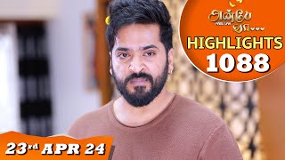 Anbe Vaa Serial | EP 1088 Highlights |23rd April 24 | Virat | Shree Gopika | Saregama TV Shows Tamil