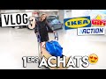 VLOG • 1ers achats pour l'appart + HAUL Action, Ikea, Gifi !