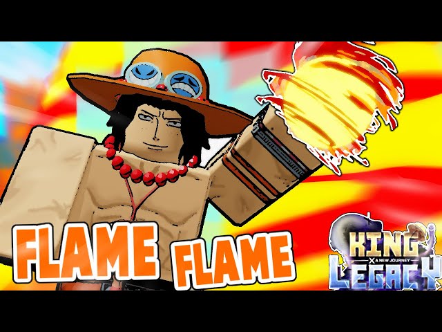 Flame Fruit Mera Mera no Mi ( Portgas D. Ace ) + Showcase In King Legacy 