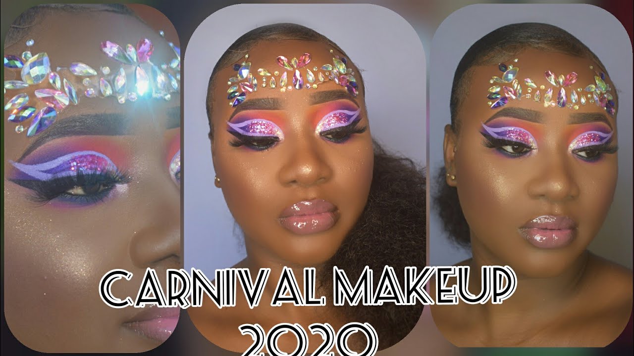 let at blive såret lunken Jep Carnival Makeup Tutorial & ft. pics of some of my clients from Trinidad  Carnival 2020 - YouTube