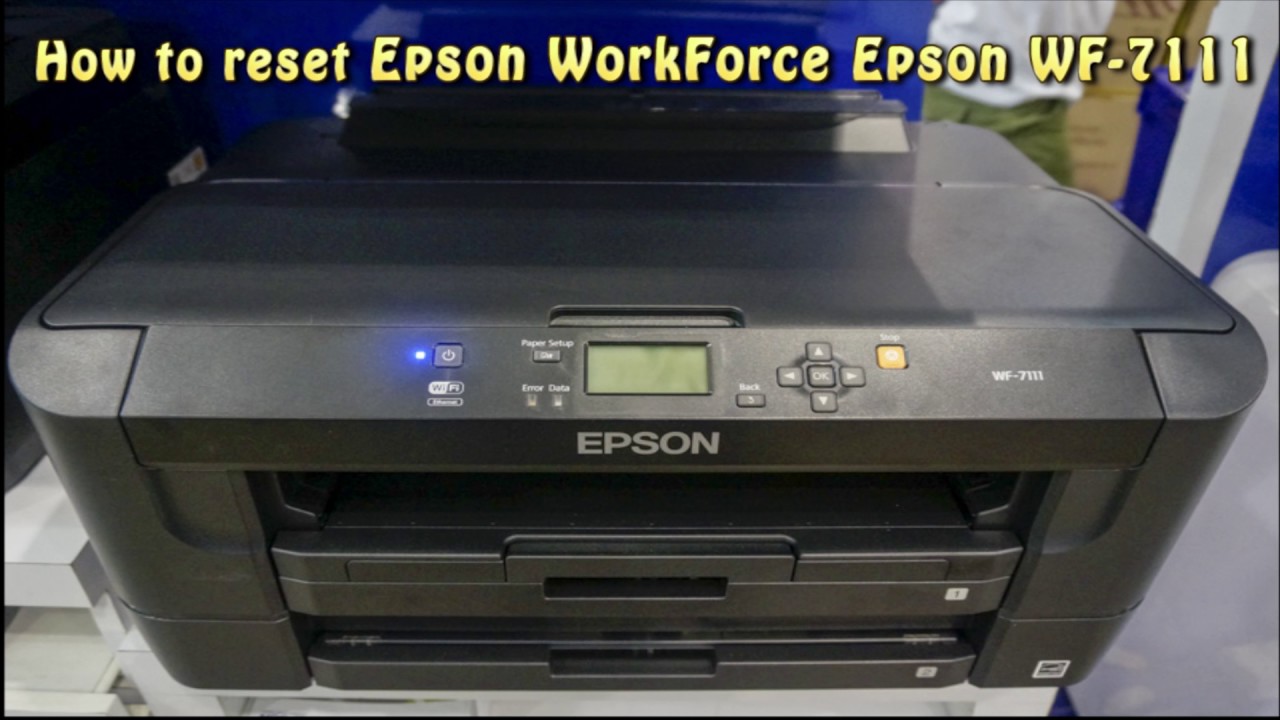 Reset Epson WF 7111 Waste Ink Pad Counter