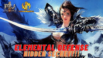 HIDDEN SECRET ON ELEMENTAL DEFENSE (100% LEGIT!!!!) - [MU ORIGIN 2]