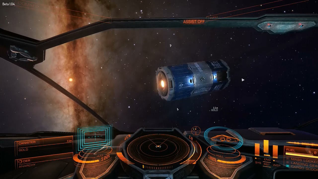 Elite Dangerous: Easy Money - Collecting Floating Gold Cargo (Beta 1 PRIMARILY OBSOLETE)