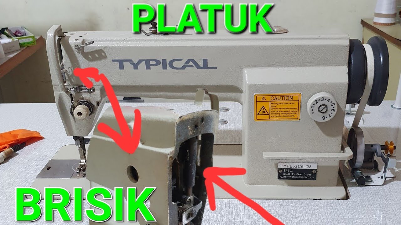 servis yg berisik pada bagian platuk mesin jahit typical