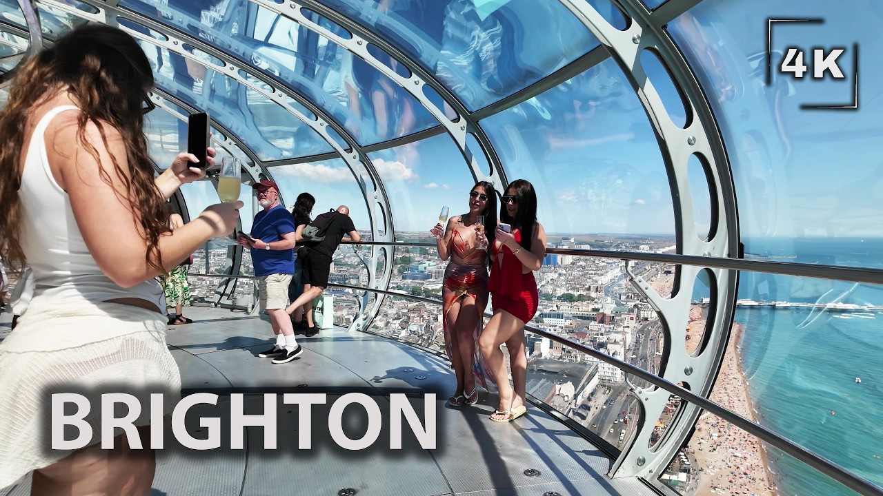 ☀️ Epic Summer Heatwave Stroll in Brighton, England 2025 | 4K