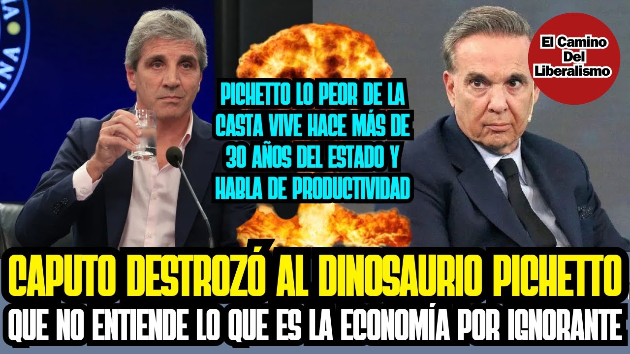 TOTO CAPUTO DESTROZÓ AL DINOSAURIO DE PICHETTO, QUE NO ENTIENDE ECONOMÍA POR IGNORANTE