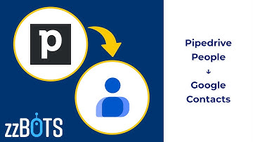 How to Sync Pipedrive people over to Google Contacts contacts | zzBots