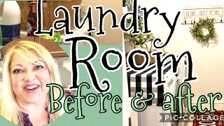 LAUNDRY ROOM MAKEOVER  (Before and After)