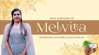 Roce Ceremony of Melvita | 29.04.2024 | Perampalli