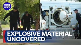 Adelaide Suburbs Street Locked Down After Haul Of Explosive Material Uncovered 9 News Australia