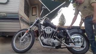 1976 Harley Davidson XLCH sportster last Kickstart only bike