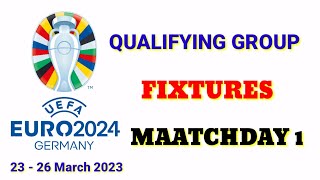 EURO 2024 qualifying group fixtures 23-26 march / UEFA euro 2024 qualifying fixtures