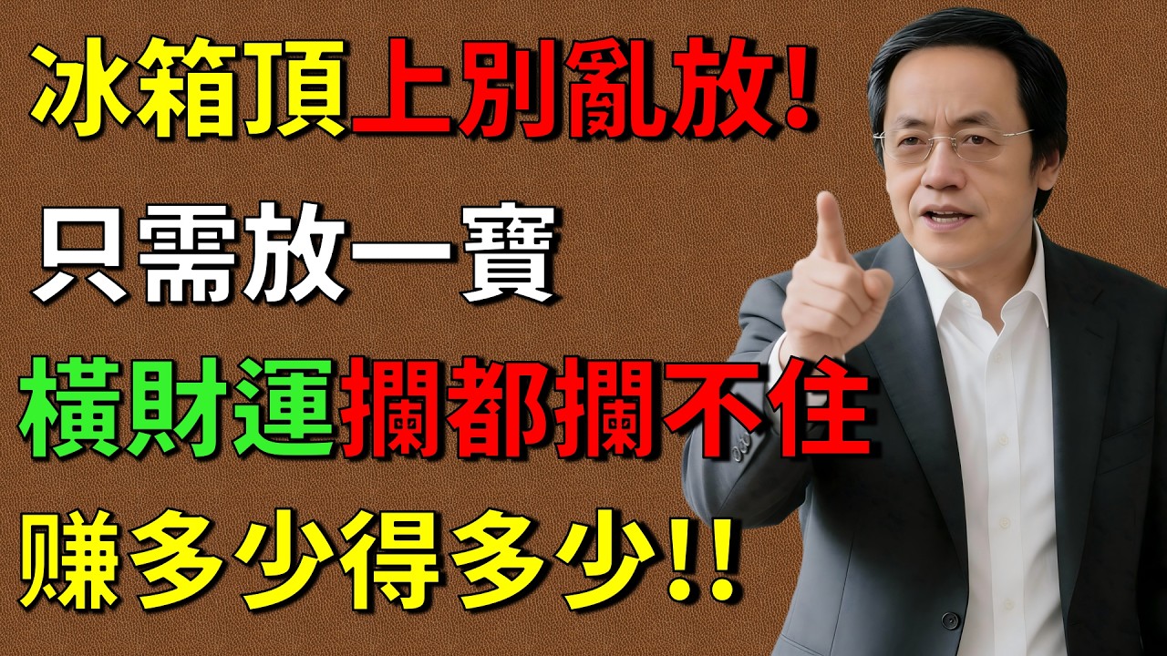 倪海廈：冰箱上放一寶，財運擋不住！冰箱顶放错东西，赚多少亏多少！【倪海廈易經智慧】 #人生智慧 #命理 #哲學  #易經 #正能量#倪海廈 #倪師養生智慧  #倪師 #中醫養生 #黃帝內經 #中醫智慧