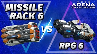 Missile Rack 6 vs RPG 6 Comparison Guide | Mech Arena