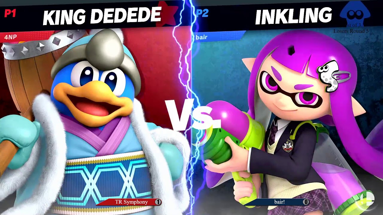 Spotdodge 2 Side stream -TR | Symphony (Dedede) vs bair! (Inkling)- (L)Round 5