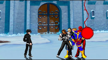 Dual Personality Knife Wielder! BW vs Team Kyo [IKEMEN GO/Mugen]