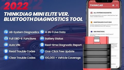 THINKCAR OBD2 Scanner, 2022 Newest ThinkDiag Mini Full-System Bluetooth Code Reader
