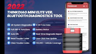 THINKCAR THINKDIAG MINI - Bluetooth OBD2 Scanner Full Systems Car Code