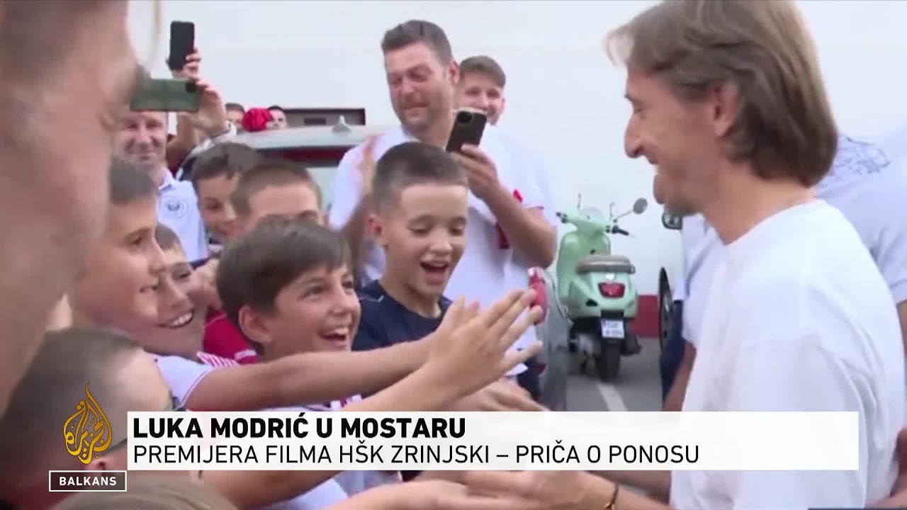العرض الأول للفيلم عن HŠK Zrinjski في موستار، لوكا مودريتش يسعد المشجعين