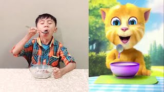 Repeat after Talking ginger challenge with fauzi by Fauzi channel 2,603 views 2 years ago 25 seconds