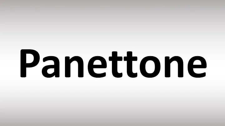 How to Pronounce Panettone