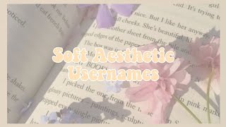 Soft Aesthetic Usernames you need to use!! 😍✨ screenshot 3