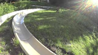 Insane Alpine Slide Crash