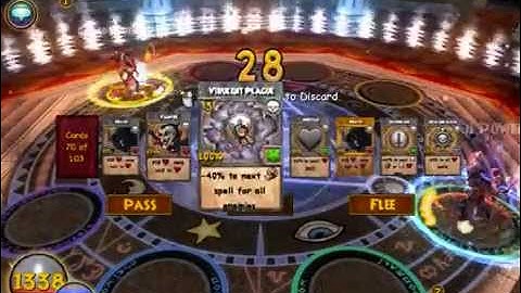 Wizard101 PvP: Jeremy Ravenhunter (death) vs Llwella ThunderCatcher (fire)