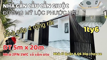 Nhà cấp 4 rộng đẹp Mỹ Lộc Cần Giuộc QL50 DT 5x20m 2PN 1WC | Bán Nhà Bình Chánh | Nhà Đất Trang Anh
