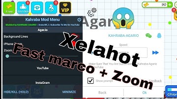 Agario Mod menu Marco + Zoom + Iphone Zoom + Fix Logging facebook 2.15.0