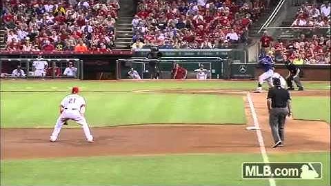 Brandon Phillips toss behind his back