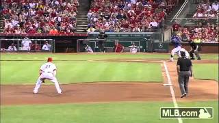 Brandon Phillips toss behind his back