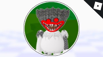 How to get the CYBER HUGGY BADGE & MORPH in FIND THE POPPY MORPHS | Roblox