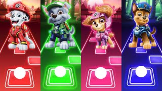 Super Paw Patrol Team Marshall - Rocky - Skye - Chase | Tiles Hop EDM Rush