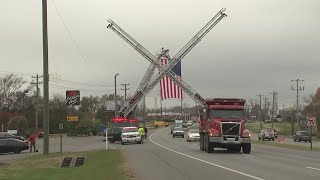 Procession honors La Vergne detective who died on duty