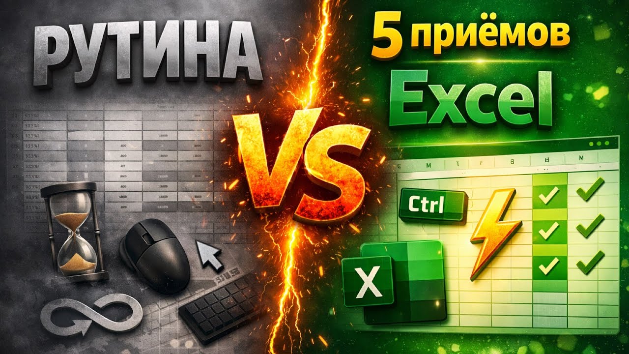 5 ПРИЁМОВ в Excel, которые реально ЭКОНОМЯТ время