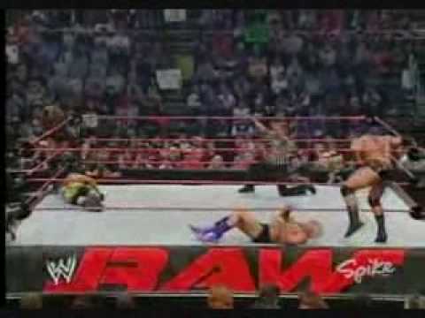 RAW 2004 Booker T RVD Vs Evolution World Tag Team Championship Part 2 2 