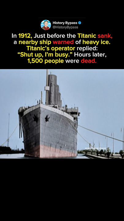THE TITANIC IGNORED ICE WARNINGS #shorts