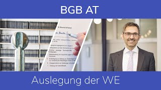 Bgb At Auslegung Der We