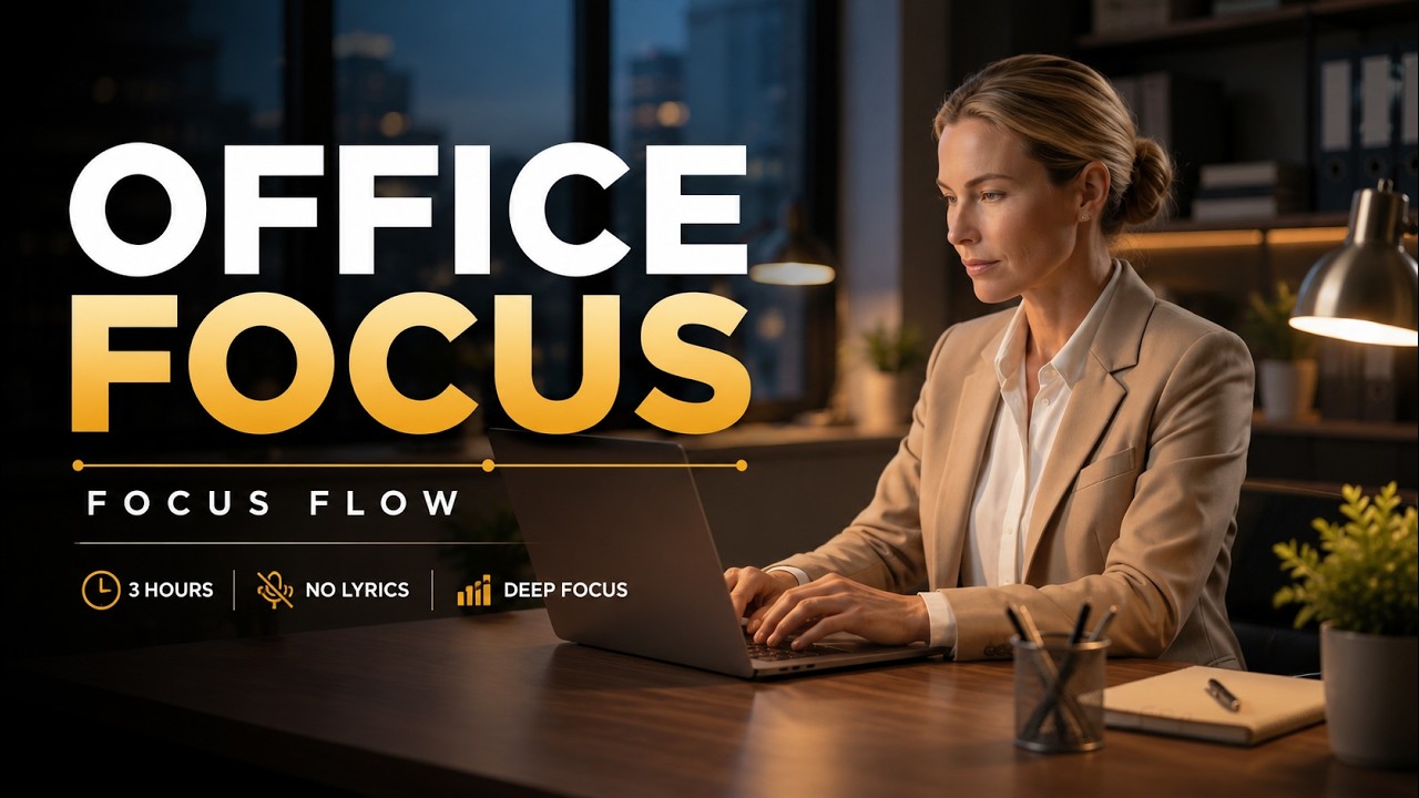 Deep Focus Music for Office Productivity & Focus Flow | 3 Hours - YouTube