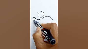 How to draw a running man #shorts #shortsvideo