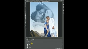 Double exposure effect in photohsop 📸🖥️🥵 #shortvideo #shorts #photoshoptutorial #prewedding