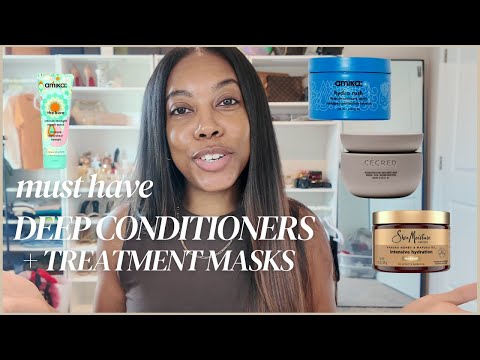 Deep Conditioning Must Haves | Hair Masks Favorites as A Straight Hair Natural | Zenese Ashley