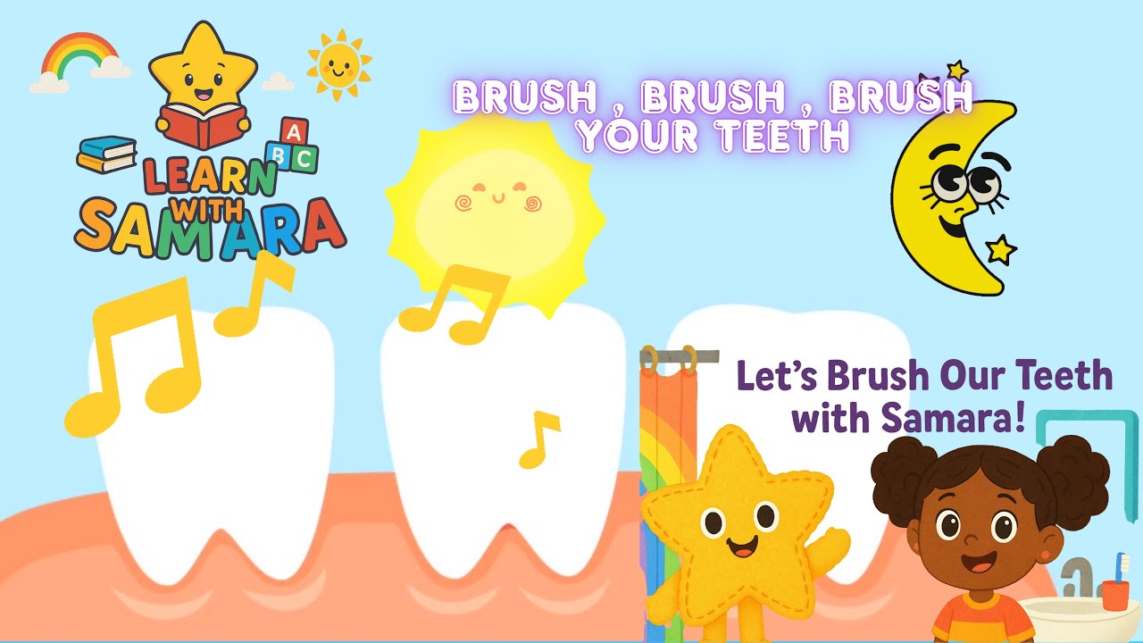 ✨🦷🎶Brushing Teeth Song for Kids 🪥 | Fun Daily Routine with Samara 🤗