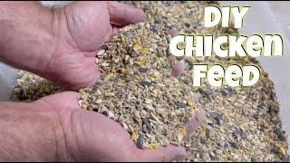 How To Make Chicken Feed! Chicken feed recipe.