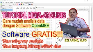 TUTORIAL META ANALISIS: Analisis Data dengan Software [GRATIS] OpenMEE  (Part 1: Studi Eksperimen) screenshot 5