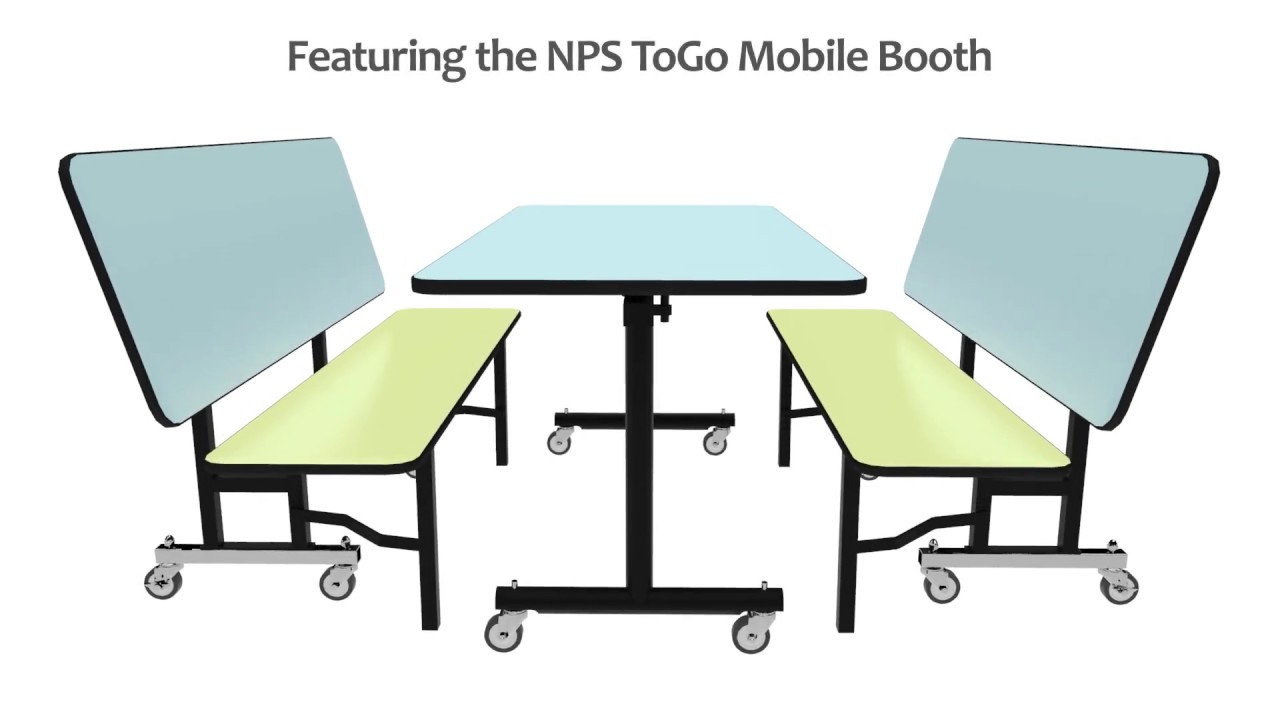 ToGo Mobile Table & Bench Cafeteria Booth by NPS #nps | Worthington ...
