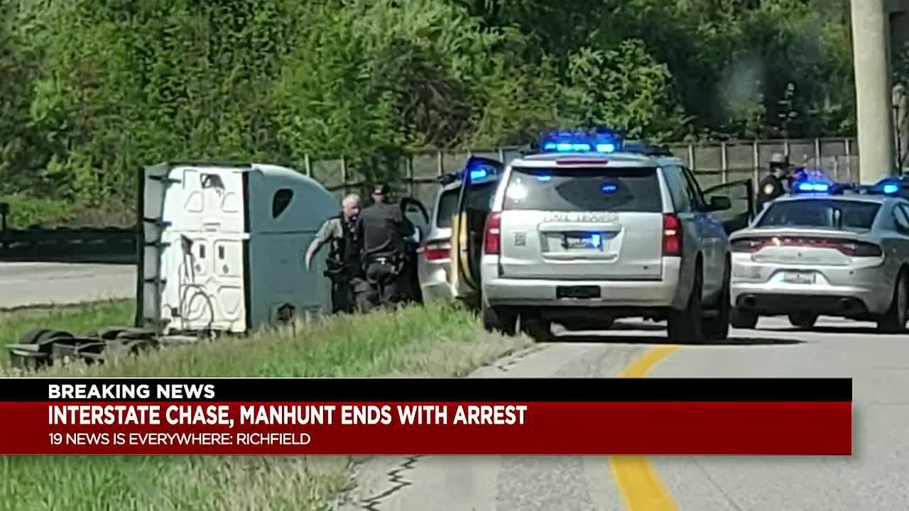 Suspect in custody after semi-truck chase and manhunt in Summit County ...