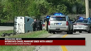 Suspect in custody after semi-truck chase and manhunt in Summit County